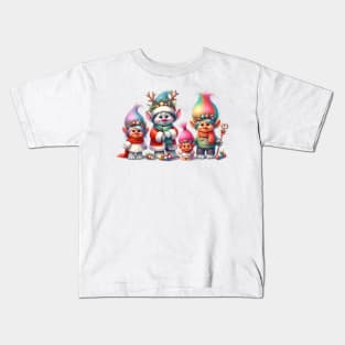 Merry Troll Christmas Kids T-Shirt